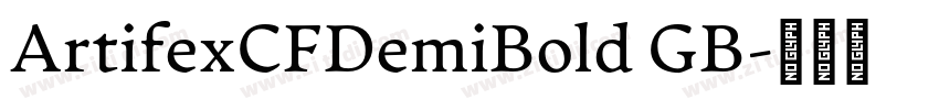 ArtifexCFDemiBold GB字体转换